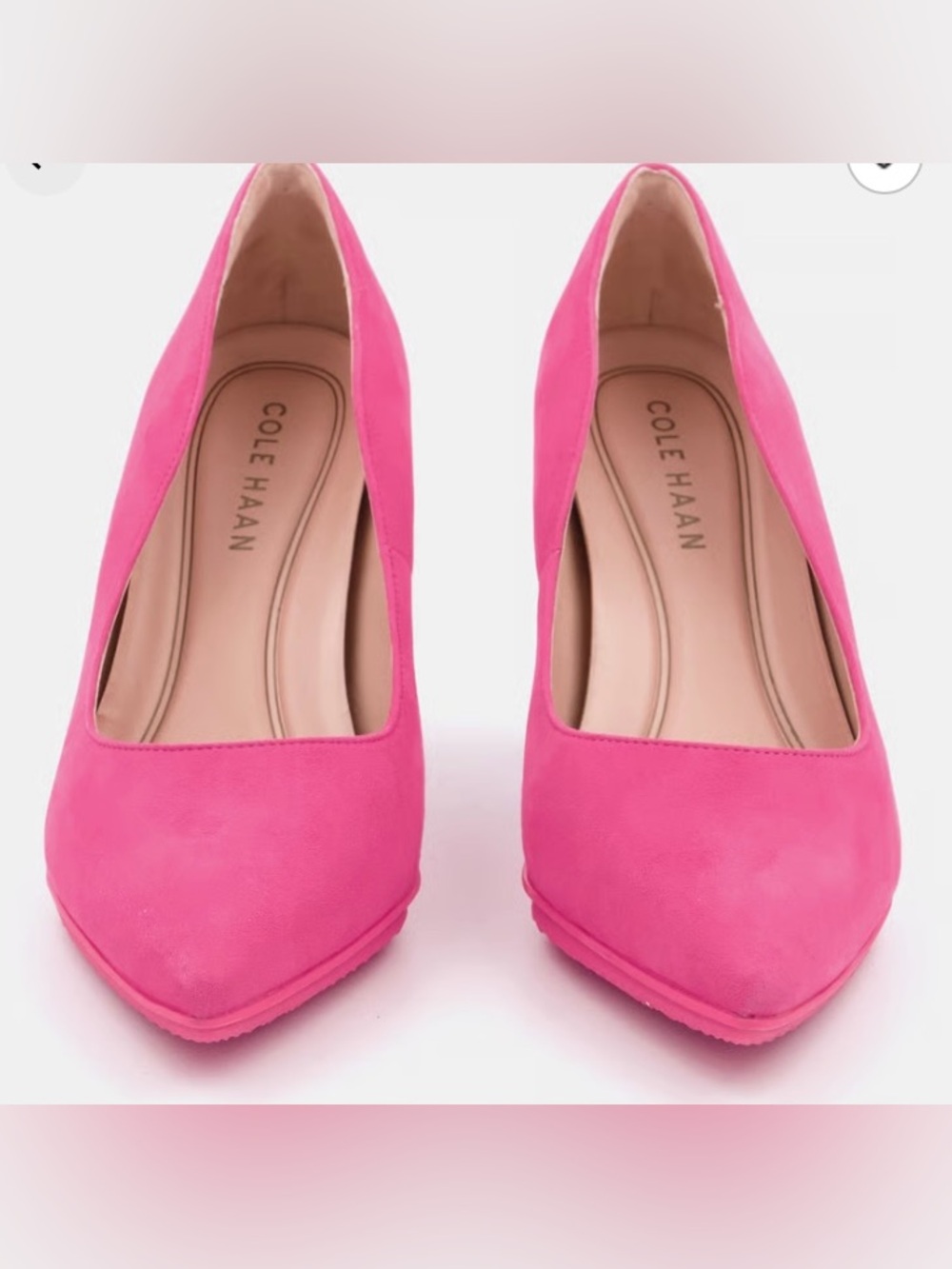 COLE HAAN GRAND AMBITION YORK PUMP 85MM:PINK YARROW SUEDE